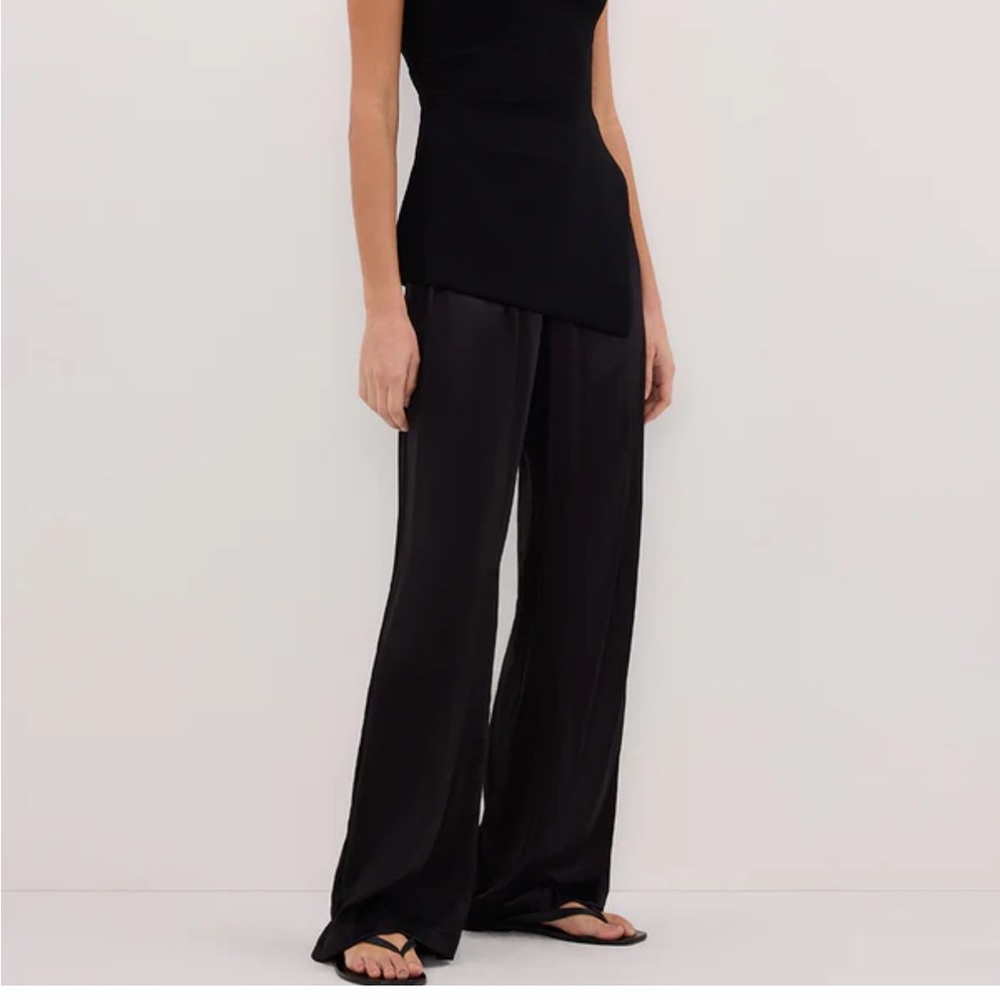 DISSH Monica black satin Women's Pants